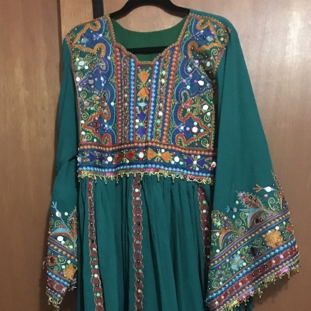 Vintage style Afghani traditional outfit